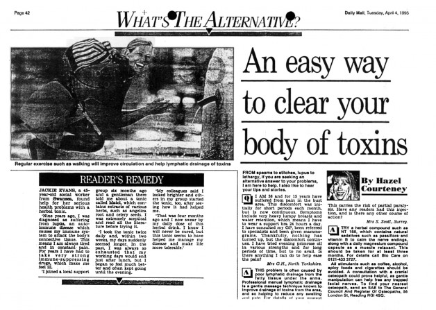 Matol, Daily Mail 4th July 1995